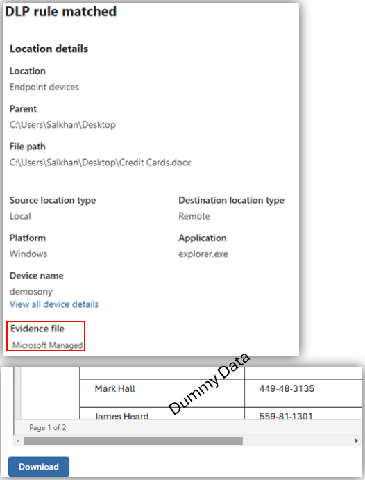 Microsoft managed storage for Endpoint DLP evidence collection – Bite ...